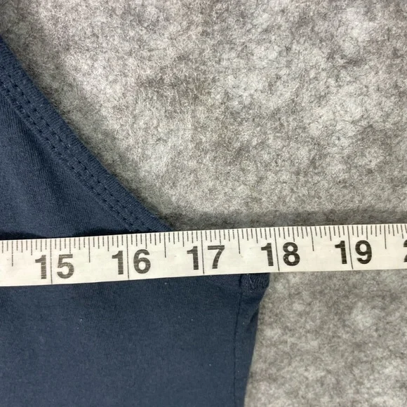 Shimmer Tank Top Womens Large Navy Blue Taylor Swift Lyric Graphic Racerback. - Picture 5 of 6